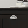 HOMCOM Tilt-Out Laundry Storage Cabinet, Bathroom Storage Organizer with Two-Compartment Tilt Out Hamper, Black