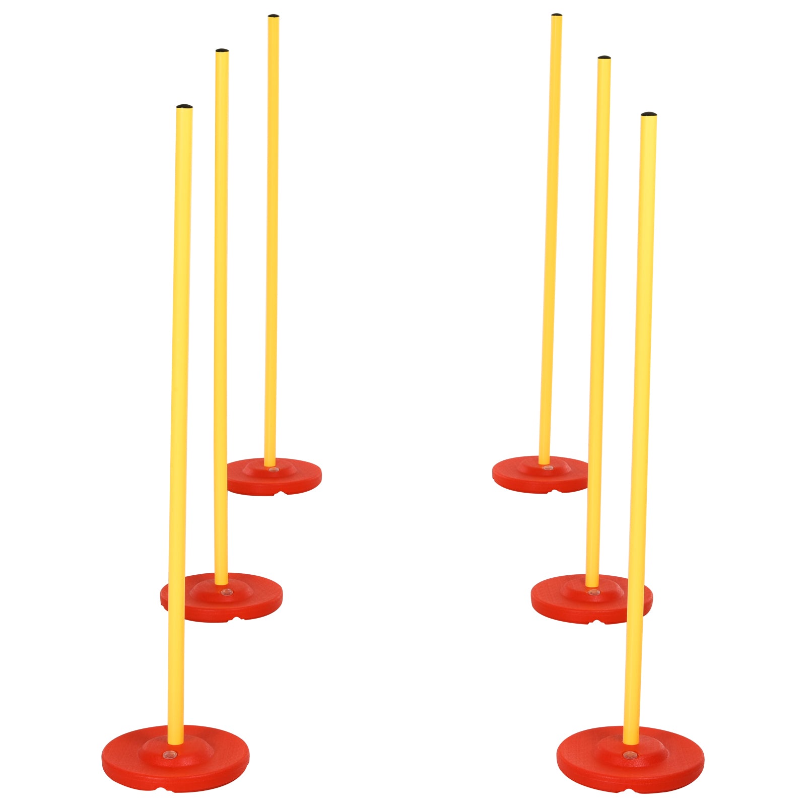 PawHut Dog Agility Training Equipment Fun Pet Obstacle Course Set Dog Agility Hurdle w/ Weaves Poles, Storage Bag for Pet Dog Outdoor Garden Patio Games Training