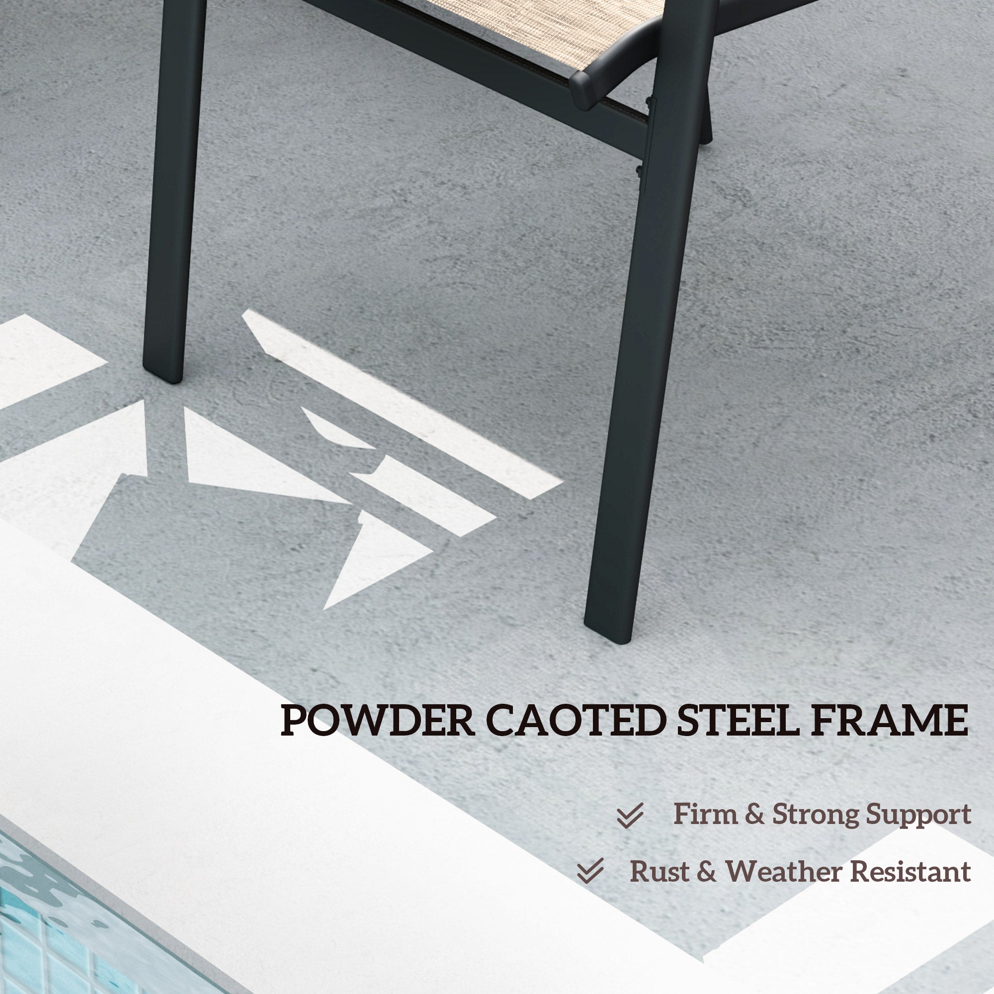 Outsunny Outdoor Patio Loveseat, Outdoor Bench with Glass Table, Garden Bench with Breathable Mesh Seat, High Back, Armrests, 2-Seater Patio Furniture for Porch, Park, Brown