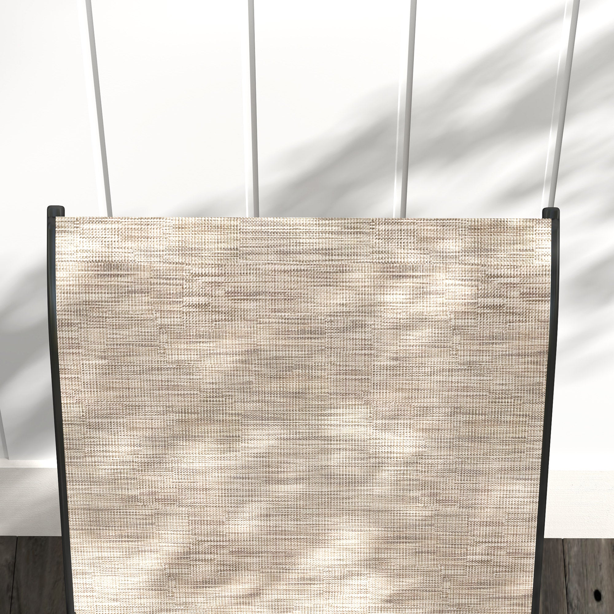 Outsunny Outdoor Patio Loveseat, Outdoor Bench with Glass Table, Garden Bench with Breathable Mesh Seat, High Back, Armrests, 2-Seater Patio Furniture for Porch, Park, Brown