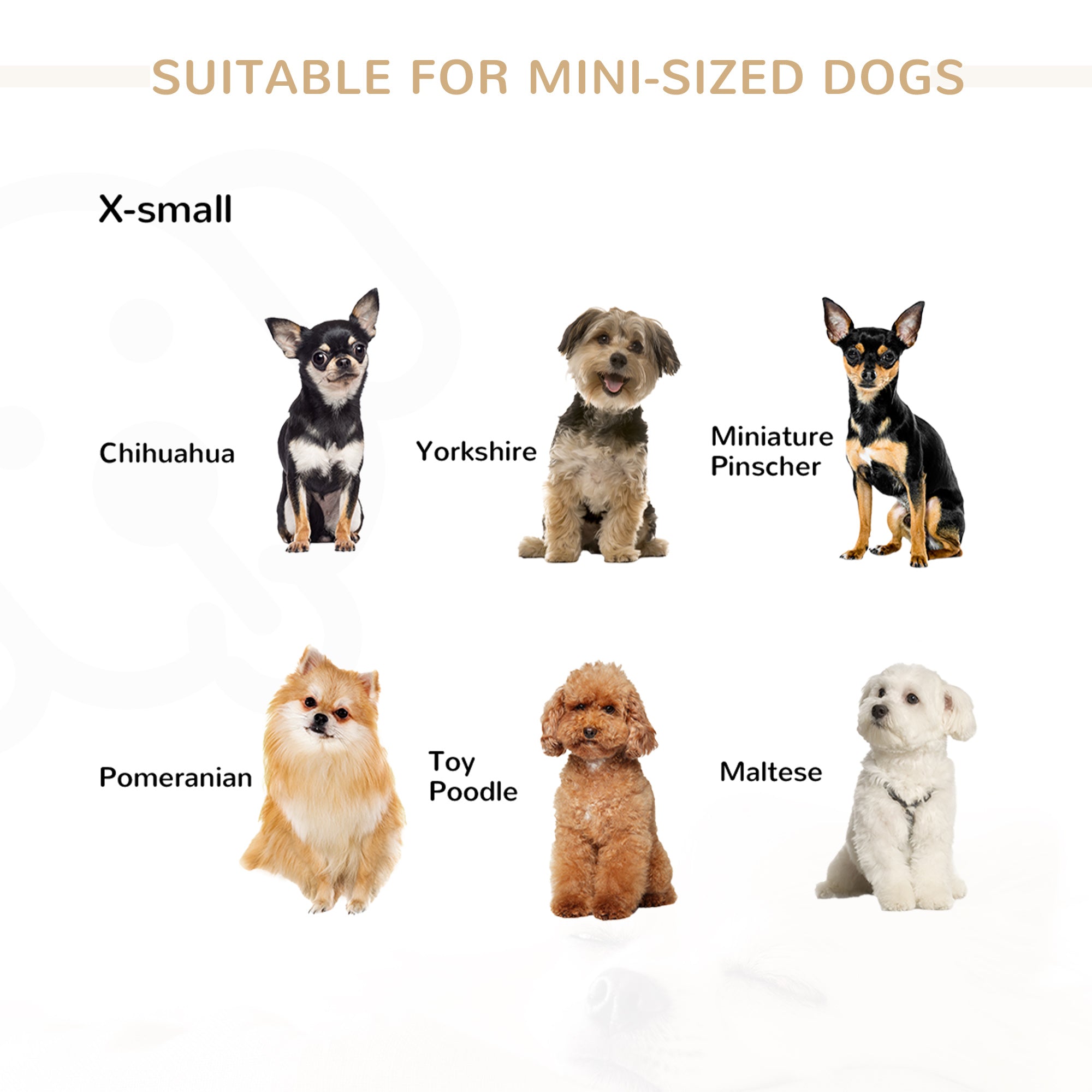 PawHut Dog Sofa with Soft Cushion, Pet Bed Cat Chair Couch with Water Resistant Fabric, Sponge Padded, Washable Cover, Easy Installation, Wooden Legs for Mini Sized Dogs - Khaki