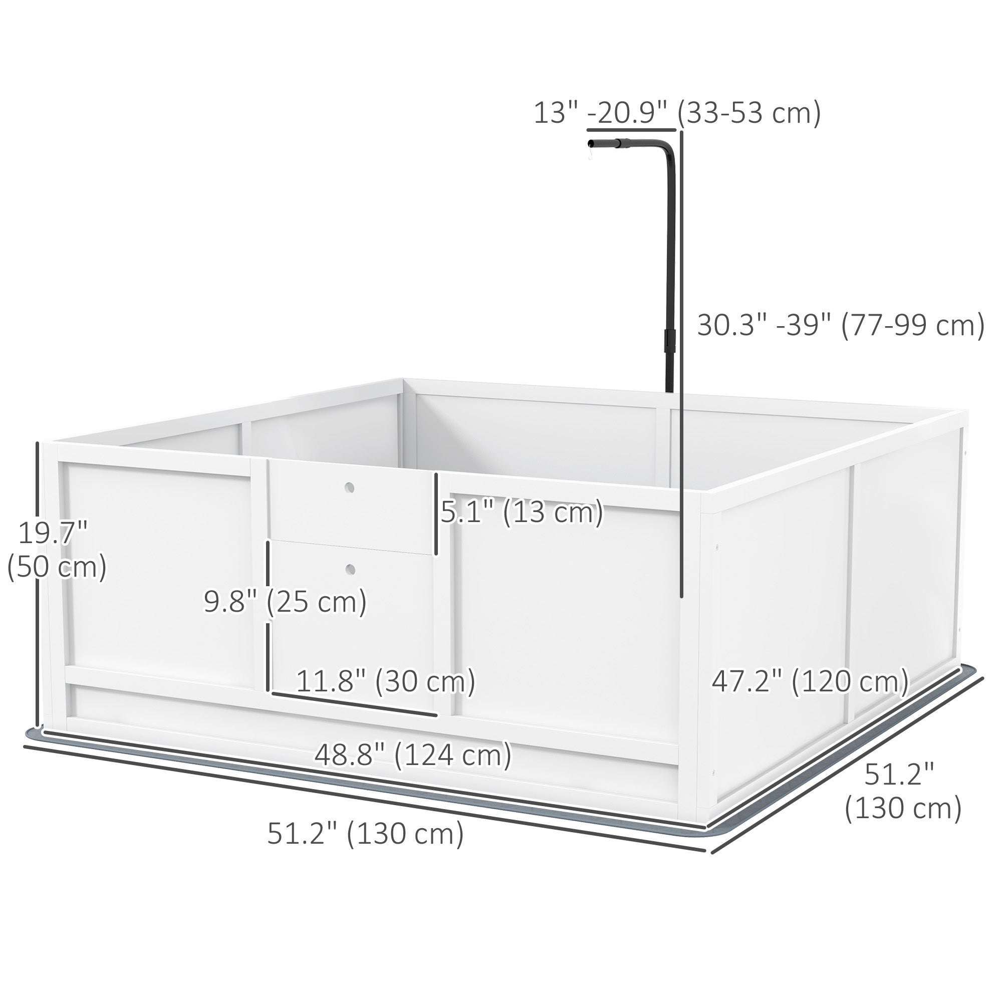 PawHut Whelping Box for Dogs, Puppy Playpen with Retractable Light Stand, Washable Pee Pads, Rail, Adjustable Height Door for Small, Medium & Large Breed Dogs, 49