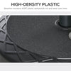 Outsunny 22'' Round Parasol Base Stand Outdoor Umbrella Weights Holder for Market Parasols, Water Filled, for 38/48 mm Poles, Black