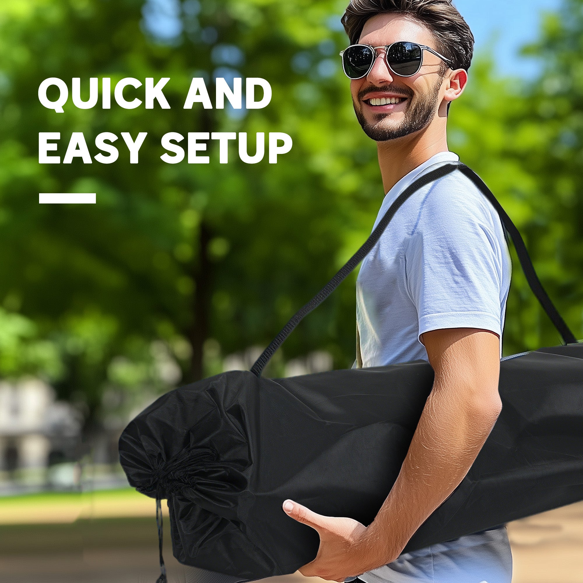 Outsunny Double Camping Chair, Portable Camp Chair with Cup Holder, Wine Glass Holder and Carry Bag, Padded Folding Loveseat for Hiking, Picnic, Beach, Support 551 lbs, Khaki