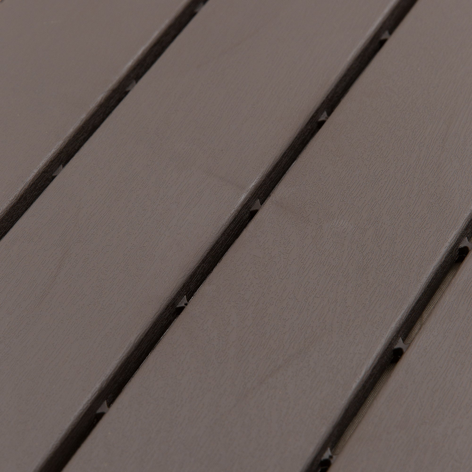 Outsunny 9 Pcs PP Interlocking Composite Deck Tile, 12" x 12" Outdoor Flooring Tiles for Indoor and Outdoor Use, Tools Free Assembly, Brown