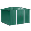 Outsunny 8.5' x 6.8' x 5.8' Practical Garden Storage Shed Outdoor Backyard Tool House w/ Double Sliding Door and 4 Ventilation Slots, Green