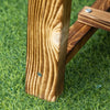 Outsunny 43.25" Outdoor Wood Garden Bench Backless Patio Fir Wood Loveseat Backyard Park Double Seat 2 Person Armless Chair Deck Furniture, Carbonized