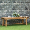 Outsunny 43.25" Outdoor Wood Garden Bench Backless Patio Fir Wood Loveseat Backyard Park Double Seat 2 Person Armless Chair Deck Furniture, Carbonized