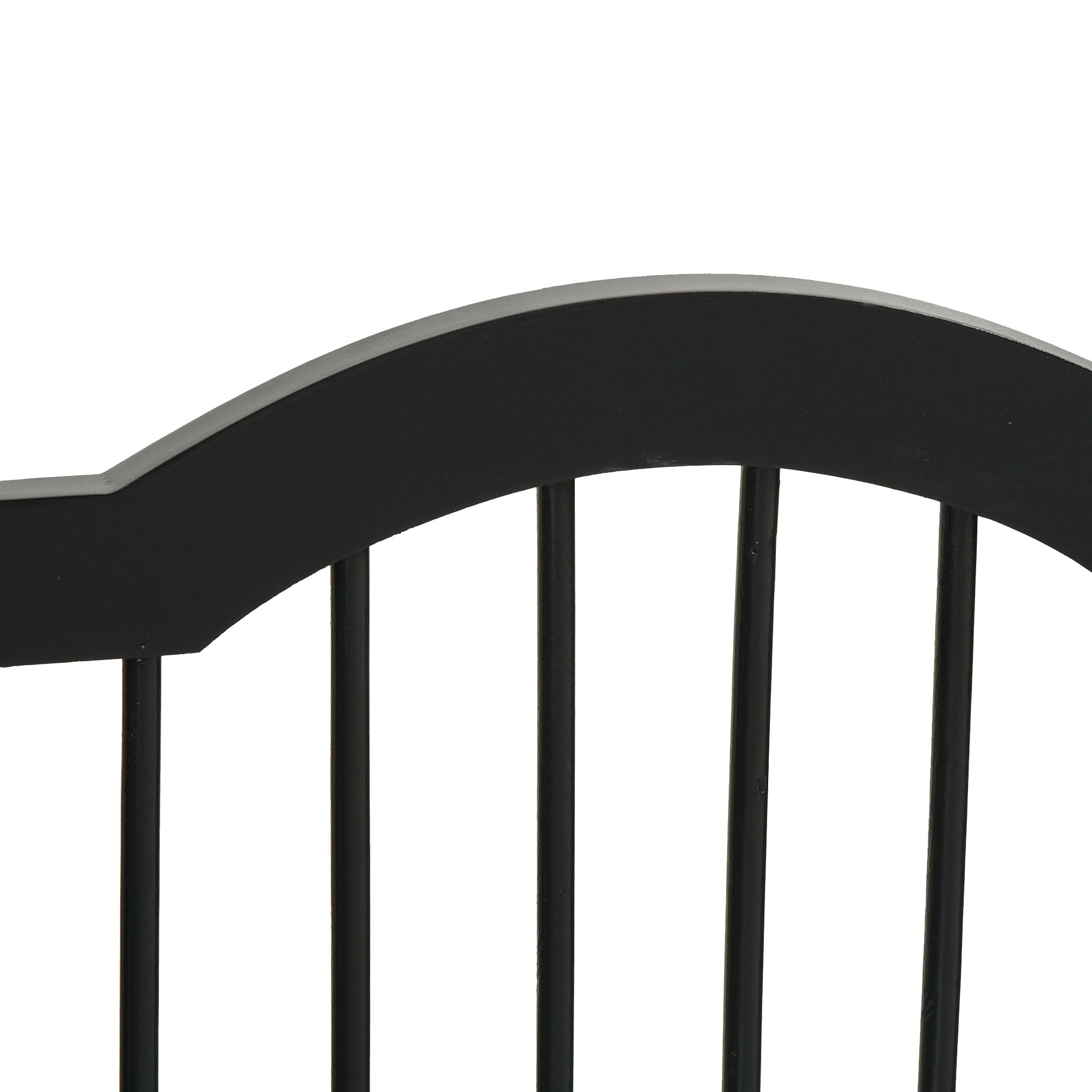 PawHut Freestanding Pet Gate for Dogs 24" Tall Foldable Dog Gates Indoor Wooden Barrier 3 Panels with 2 Support Feet, for Doorway Stairs, Black