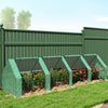 Outsunny 12' x 3' x 3' Portable Mini Greenhouse, Tunnel Growing Tent, Plants Flower Warm House with Zippered Roll-up Doors, Green