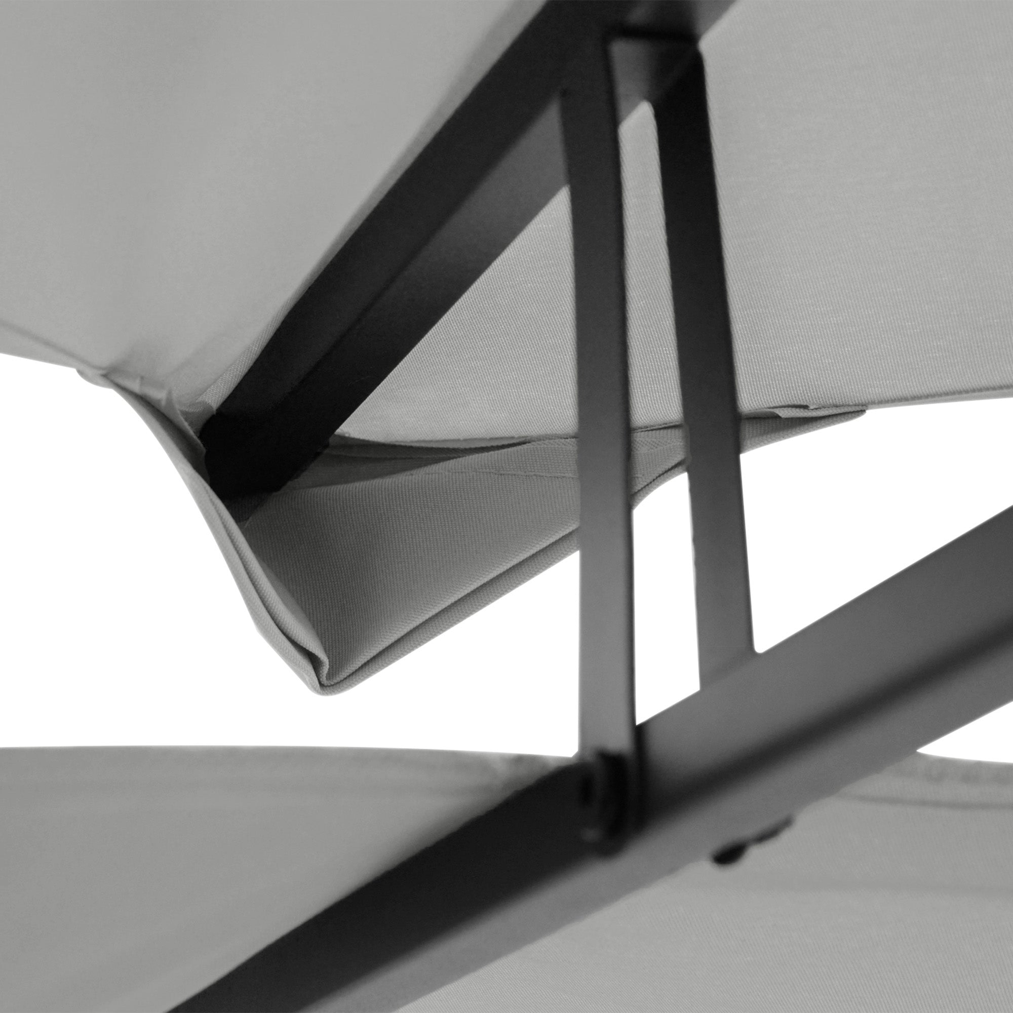 Outsunny 13.1' x 9.8' Gazebo Replacement Canopy 2 Tier Top UV Cover Pavilion Garden Patio Outdoor, Light Grey (TOP ONLY)