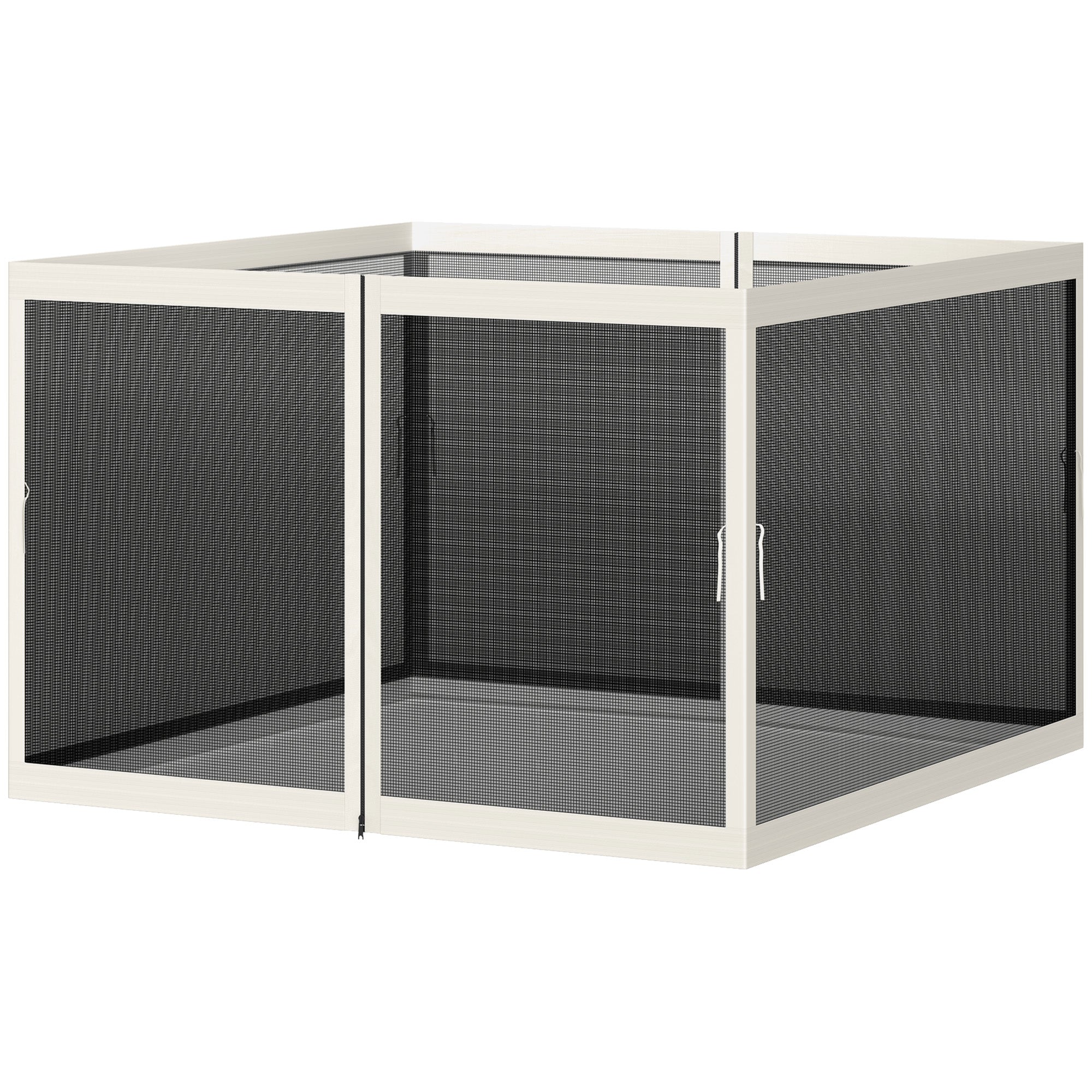 Outsunny Gazebo Mosquito Netting, Replacement Mosquito Netting with Zippers for 10' x 10' Pop-Up Canopy Tent, 2 Panel Mesh Netting Screen Walls (Mosquito Net Only)