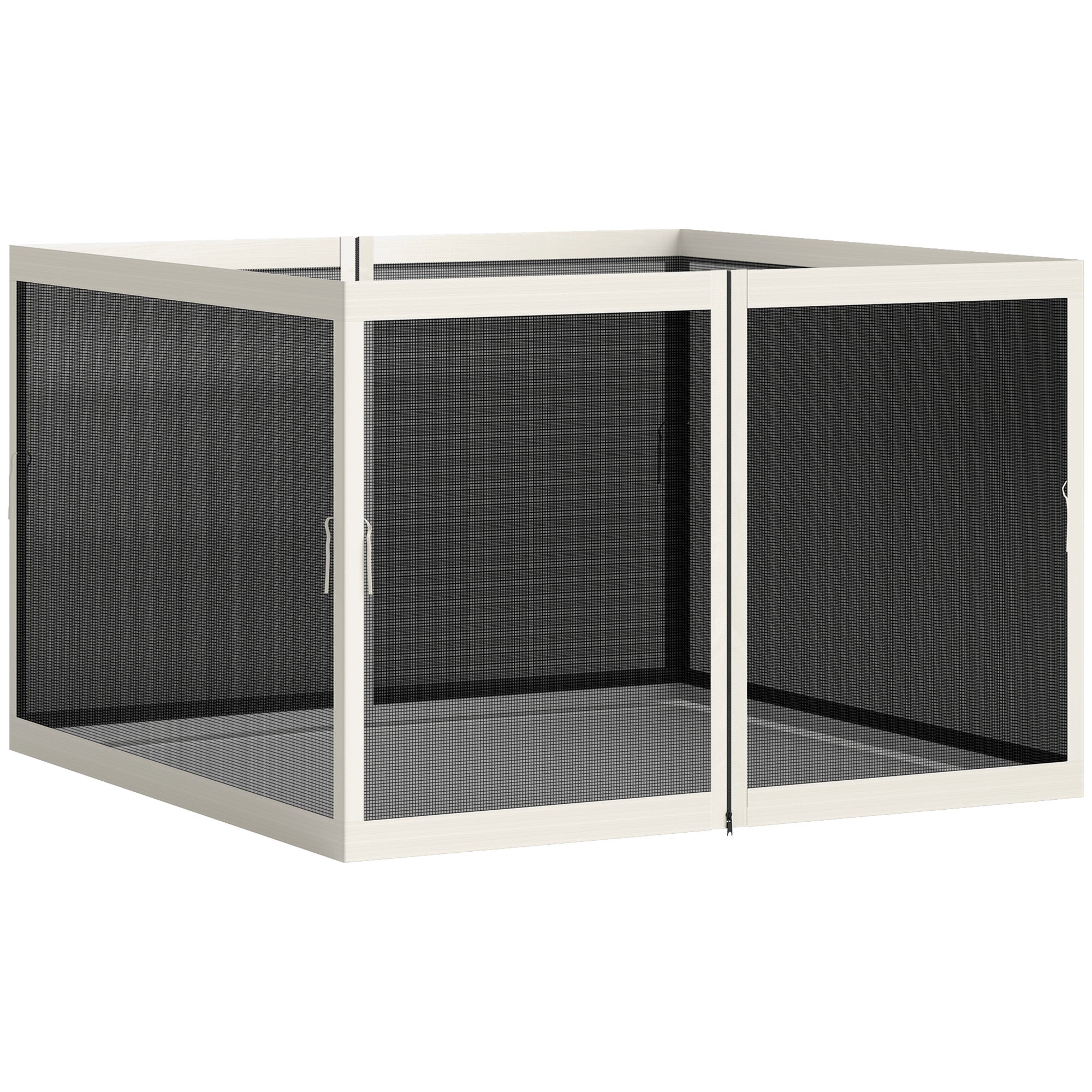 Outsunny Gazebo Mosquito Netting, Replacement Mosquito Netting with Zippers for 10' x 10' Pop-Up Canopy Tent, 2 Panel Mesh Netting Screen Walls (Mosquito Net Only)