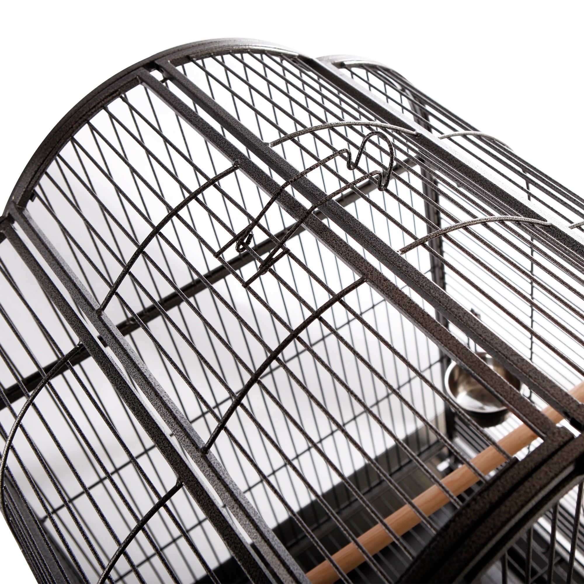 PawHut 63-inch Large Bird Parrot Cage Rolling Cockatiel Finch Macaw Aviary Cage Open Play Top with 2 Perch 3 Stainless Steel Cup Pet Furniture