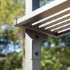 Outsunny 8' x 5' Hardtop Grill Gazebo, Aluminium BBQ Canopy Gazebo, Outdoor Canopy with Side Shelves & Double Roof