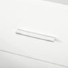 HOMCOM Bedside Table with 2 Drawers, Modern Nightstand, Cabinet Drawer Side Storage Unit for Bedroom, White