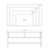 HOMCOM Industrial TV Stand, TV Console Table for TV up to 45'' Flat Screen, Entertainment Center for Living Room, Bedroom, Rustic Brown