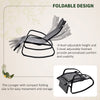 Outsunny Patio Adjustable Texteline Rocking Lounge Chair Zero Gravity Rocker Outdoor Recliner Seat w/ Pillow, Footrest