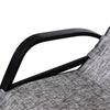Outsunny Patio Adjustable Texteline Rocking Lounge Chair Zero Gravity Rocker Outdoor Recliner Seat w/ Pillow, Footrest