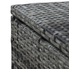 Outsunny Wicker Outdoor Lounge Chair, Patio Lounger with 5-Level Adjustable Backrest, Rattan Sun Lounger with Padded Cushion for Garden, Backyard, Poolside, Mixed Grey