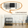 PawHut Small Animal Cage Rabbit Cage with Door, Guinea Pig Playpen, Small Animal Fence for Bunny, Chinchilla, Freret, Chinchilla, Indoor and Outdoor Use, Total 46 Panels, 68.9" x 41.3" x 27.6"
