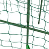 Outsunny Cucumber Trellis, 6ft Tall Garden Arch Trellis for Climbing Plants Outdoor, A-Frame, with PE Coated Steel Structure and Net, Support Vegetables Peas Fruits Vines
