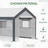 Outsunny 7' x 12' x 7' Heavy Duty Walk-In Greenhouse Vegetable Seed Growth Tent Outdoor Plant Growing Tunnel Warm House Flower Shed Backyard, White