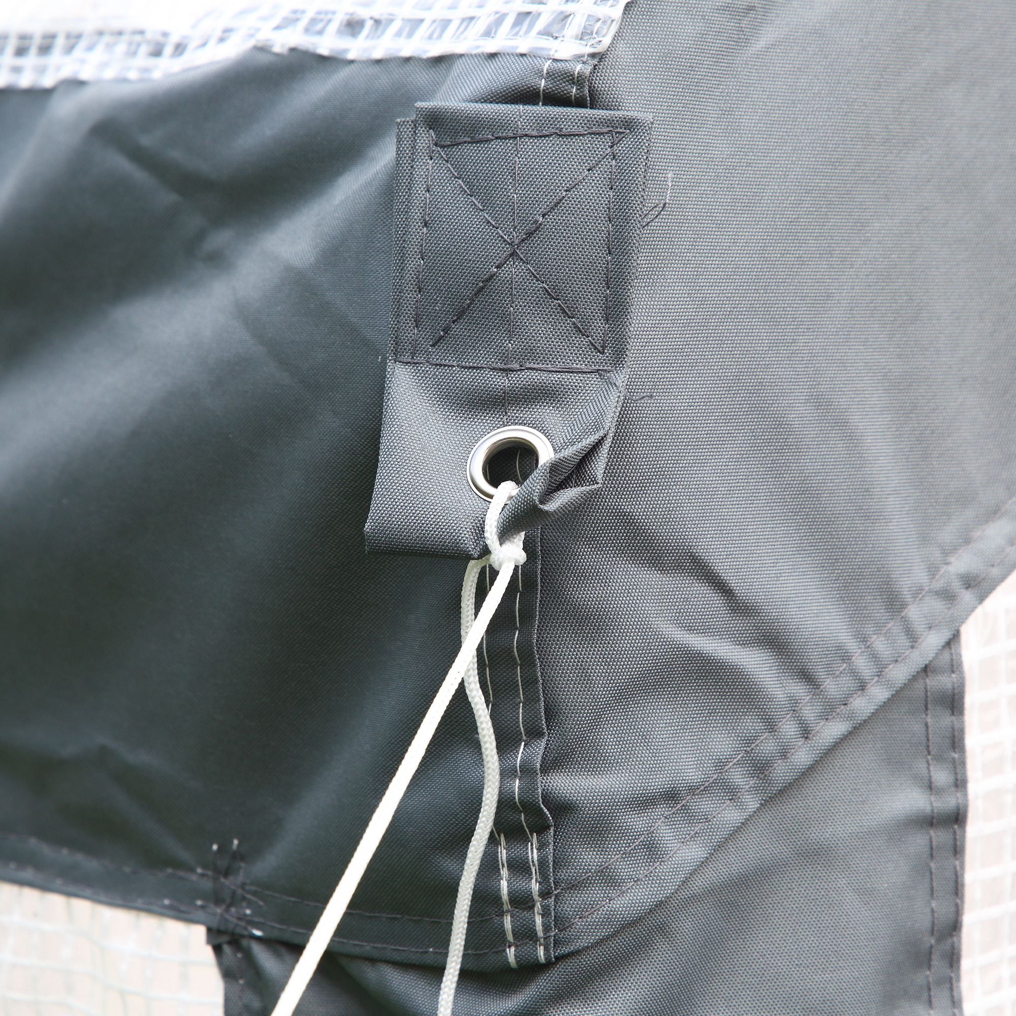 Outsunny 7' x 12' x 7' Heavy Duty Walk-In Greenhouse Vegetable Seed Growth Tent Outdoor Plant Growing Tunnel Warm House Flower Shed Backyard, White