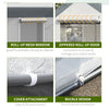 Outsunny 7' x 12' x 7' Heavy Duty Walk-In Greenhouse Vegetable Seed Growth Tent Outdoor Plant Growing Tunnel Warm House Flower Shed Backyard, White