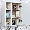 HOMCOM Bathroom Mirror Cabinet, Wall Mounted Medicine Cabinet with Storage Cupboard and Adjustable Shelf, White & Oak