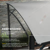 Outsunny 7' x 5' BBQ Grill Gazebo Tent, Garden Grill Canopy with Steel Frame and Hooks, Outdoor Sun Shade, Grey