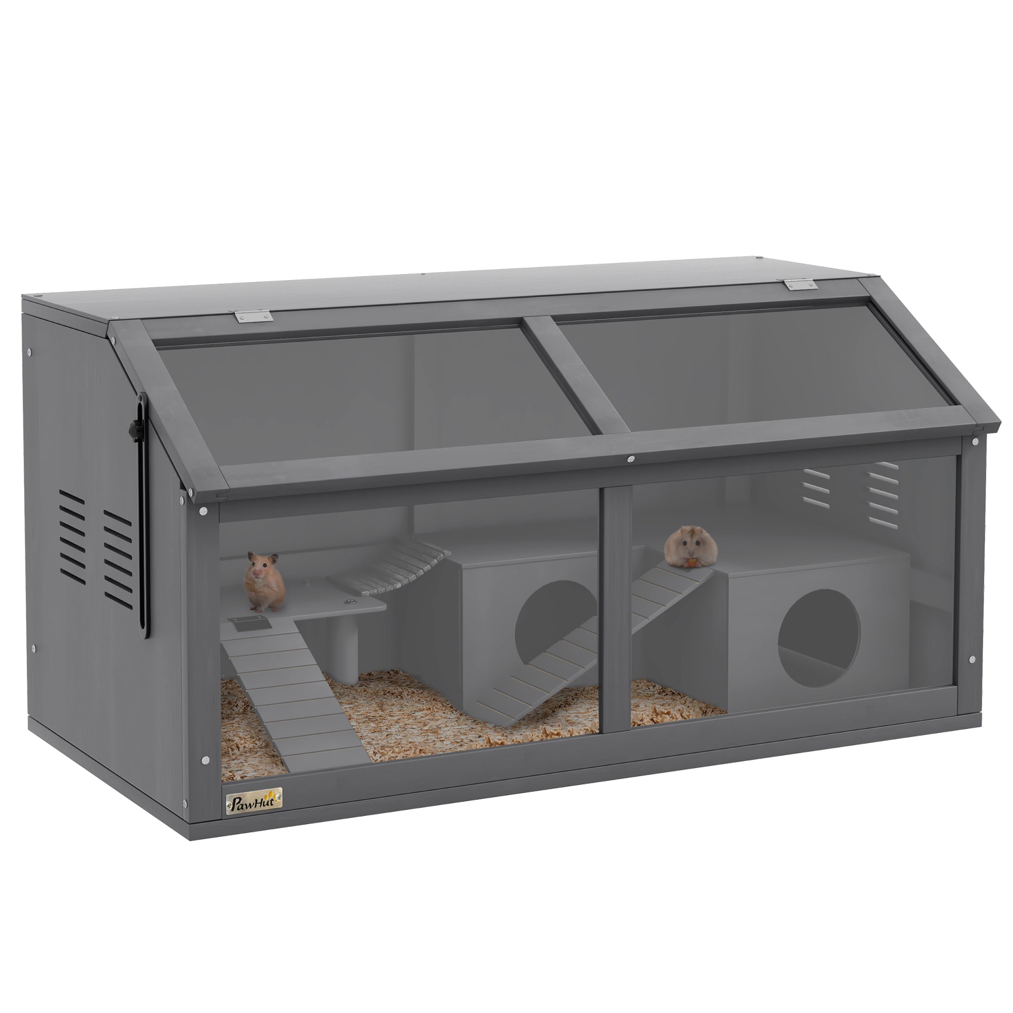 PawHut Wooden Hamster Cage, 33.5