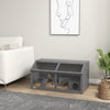 PawHut Wooden Hamster Cage, 33.5"L Hamster Habitat, Small Animal Cage for Syrian Drawf Hamster Gerbils Mice with Suspension Bridge, Ladders, Openable Top, Platform, Dark Grey