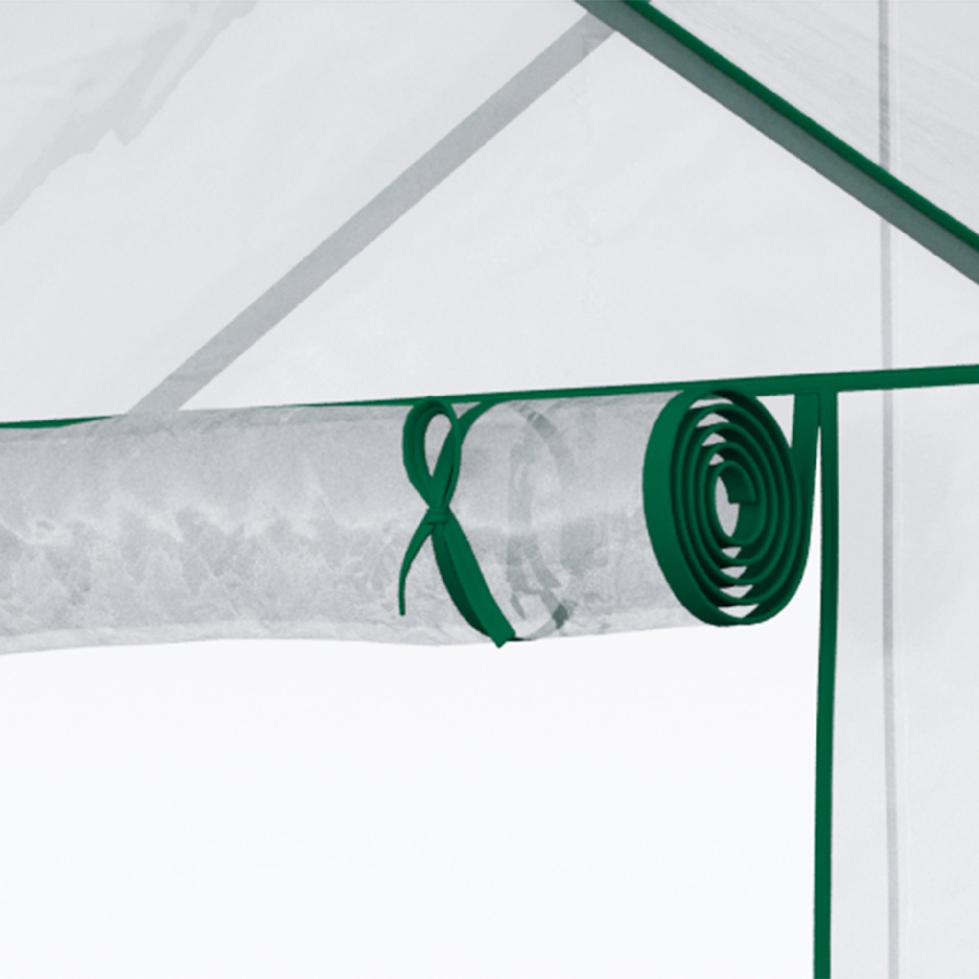Outsunny 3-Tier Mini Greenhouse, Walk-in Greenhouse, Garden Hot House with 4 Shelves, Roll-Up Door and Weatherized Cover, 56" x 29" x 77", Clear