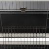 PawHut 54"L 2-Story Large Rabbit Hutch Bunny Cage Wooden Pet House Small Animal Habitat with Lockable Doors, No Leak Tray and Waterproof Roof for Outdoor/Indoor Grey&White