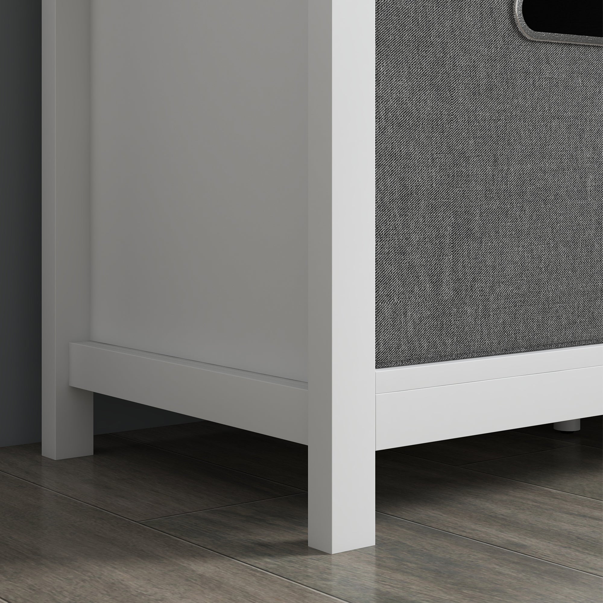 HOMCOM Shoe Bench with Cushion, Storage Bench for Entryway with Padded Seat, 2 Drawers and Adjustable Shelf for Hallway, Living Room, Bedroom, White