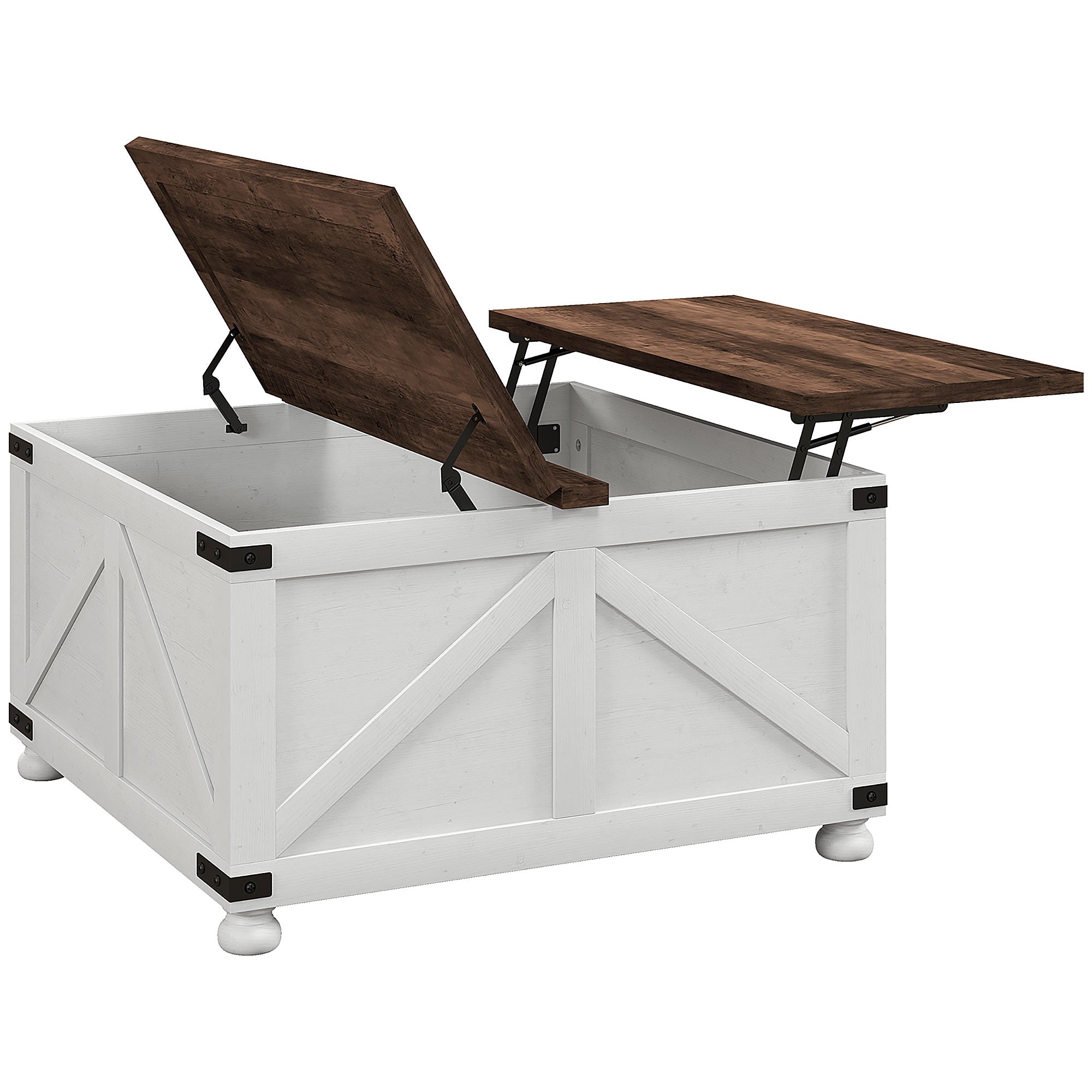 HOMCOM Lift Top Coffee Table with Flip-top Lids, 32