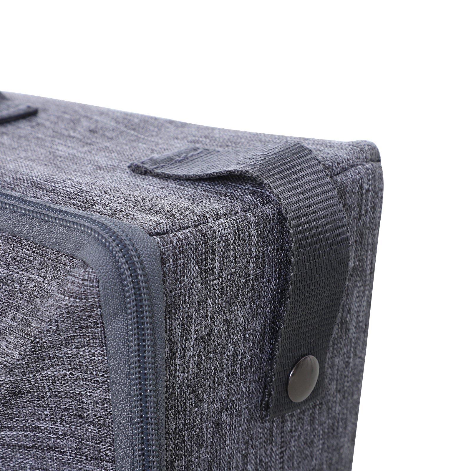 PawHut Cat Litter Box Collapsible Portable Foldable Travel Light Weight Toilet Tray For Small Kitty - Grey