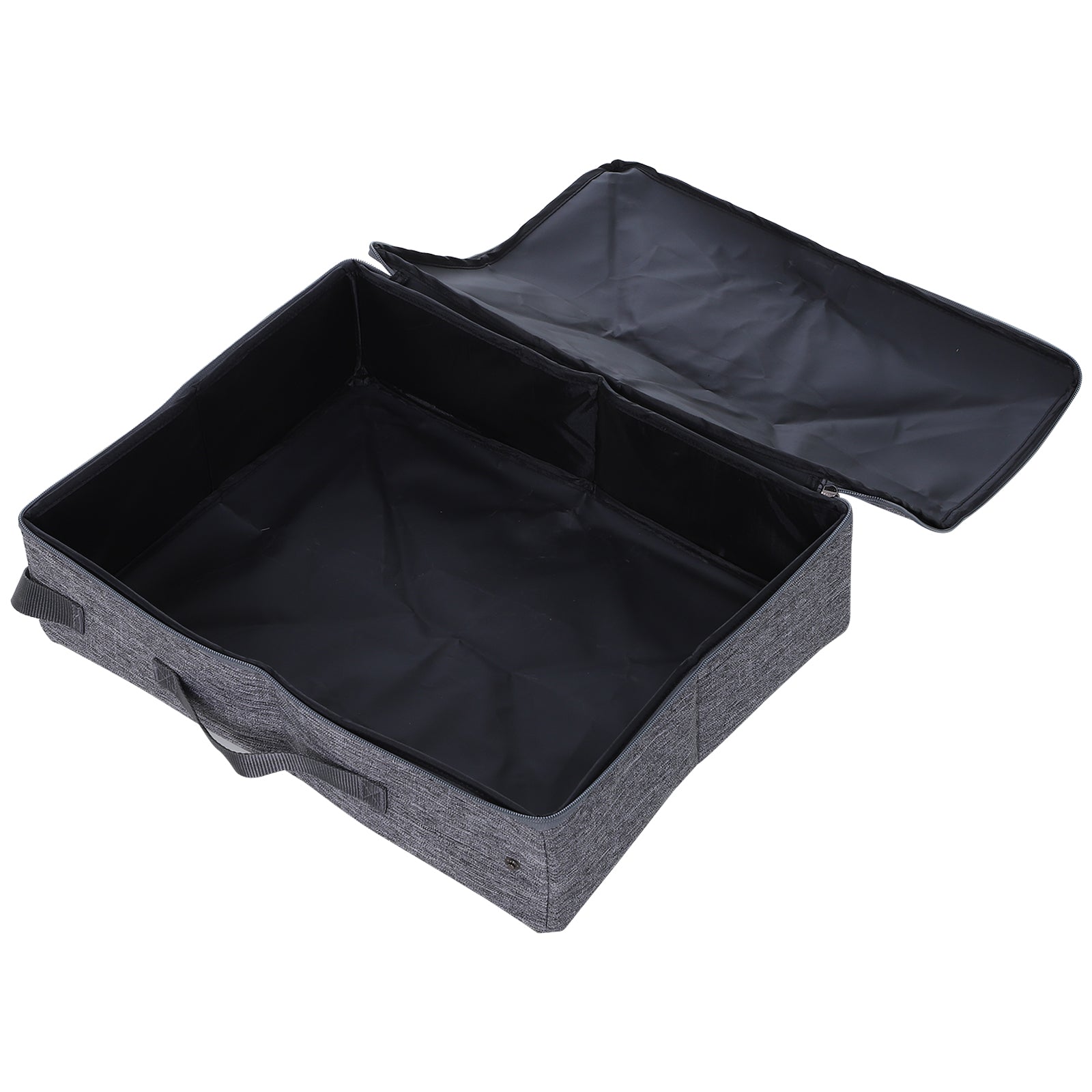 PawHut Cat Litter Box Collapsible Portable Foldable Travel Light Weight Toilet Tray For Small Kitty - Grey