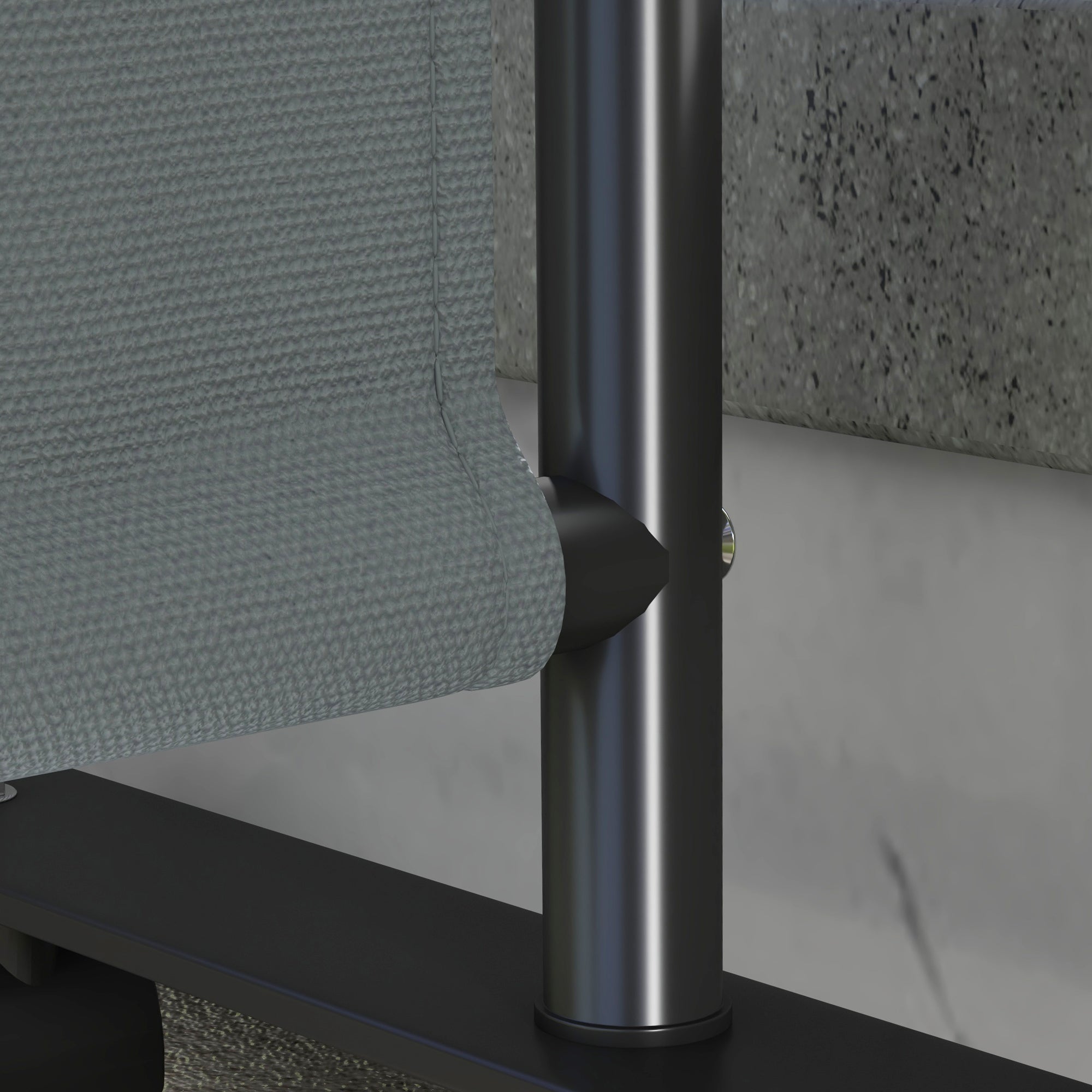 Outsunny Single Panel Room Divider with Lockable Wheels, 6ft Rolling Privacy Screen, Portable Freestanding Privacy Panel for Garden Backyard Deck Pool Hot Tub, Dark Grey