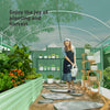 Outsunny 19.5' x 10' x 7.5' Walk-in Tunnel Greenhouse with 3 Roll-Up Doors and Large Mesh Windows, Outdoor Green House, Plant Hot House Tent with Galvanized Steel Frame, Green