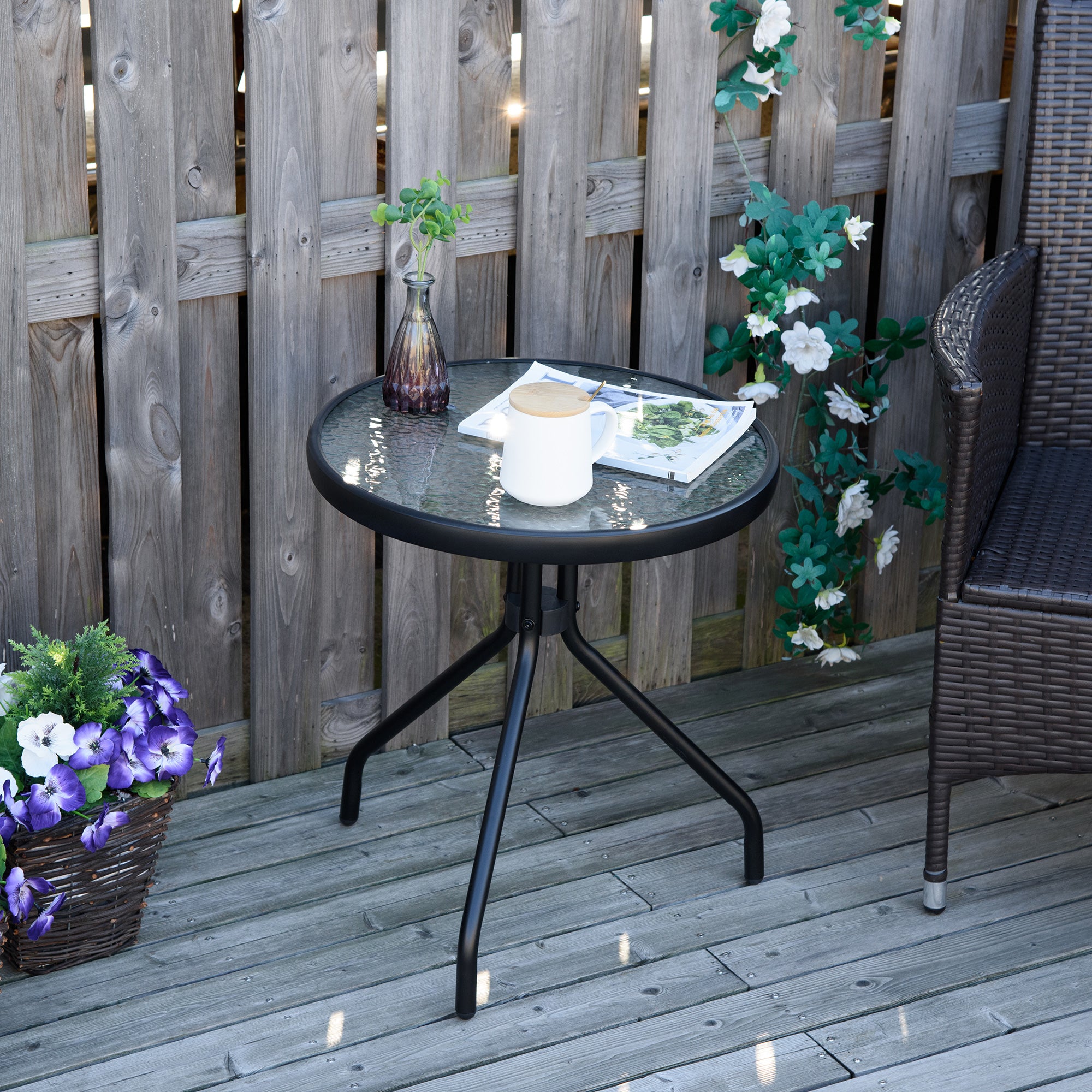 Outsunny Outdoor Side Table, 20
