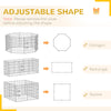 PawHut Dog Playpen, 8 Panels Foldable Dog Pen with Waterproof Bottom Pad, Sunproof Top Cover, 30"H Dog Fence for Indoor Outdoor, for Medium Small Dogs and Pets