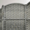 HOMCOM 6 Panels Room Divider, 6 Ft Tall Indoor Portable Folding Privacy Screens, Handwoven Freestanding Partition Wall Divider for Home Office, Gradient Grey