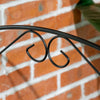 Outsunny Garden Fence, 4 Pack Metal Fence Panels, 11.5' Animal Barrier & Decorative Border Flower Edging for Yard, Landscape, Patio, Outdoor Décor, 43" H, Curved Scrollworks