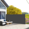 Outsunny 13' x 5' Retractable Side Awning, Garden Privacy Screen Divider, Full Cassette Windbreaker for Hot Tub, Balcony, Terrace, Pool, Black