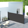 Outsunny 13' x 5' Retractable Side Awning, Garden Privacy Screen Divider, Full Cassette Windbreaker for Hot Tub, Balcony, Terrace, Pool, Black