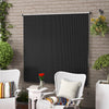 Outsunny 6'W x 6'H Roller Shades, Outdoor Blinds Cordless Roll Up Shade for Porch Balcony Gazebo, Black