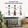 PawHut Whelping Box for Dogs and Puppies, 48" x 48" x 23.5", Puppy Playpen with 600D Windproof Oxford Fabric Cloth, Washable Pee Pad, Pet Playpen with Door, for Medium & Large Dogs