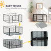 PawHut Whelping Box for Dogs and Puppies, 48" x 48" x 23.5", Puppy Playpen with 600D Windproof Oxford Fabric Cloth, Washable Pee Pad, Pet Playpen with Door, for Medium & Large Dogs